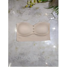 Топ - бандо безшовний по низу з мікрофібри з чашками 