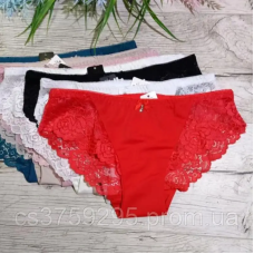 Трусики з мікрофібри з мереживом ❤️
