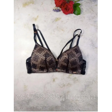 Бюстгалтер без кісточок з мереживом 