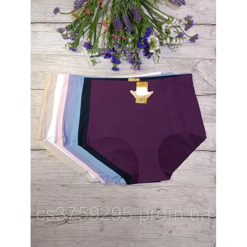 Трусики високі безшовні знизу з мікрофібри