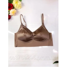 Топ з чашками з стрейч атласу 