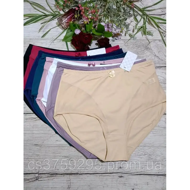Трусики високі трішки коригуючі з вставками сіточки спереді