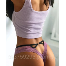 Стринги з мережива з сіточкою