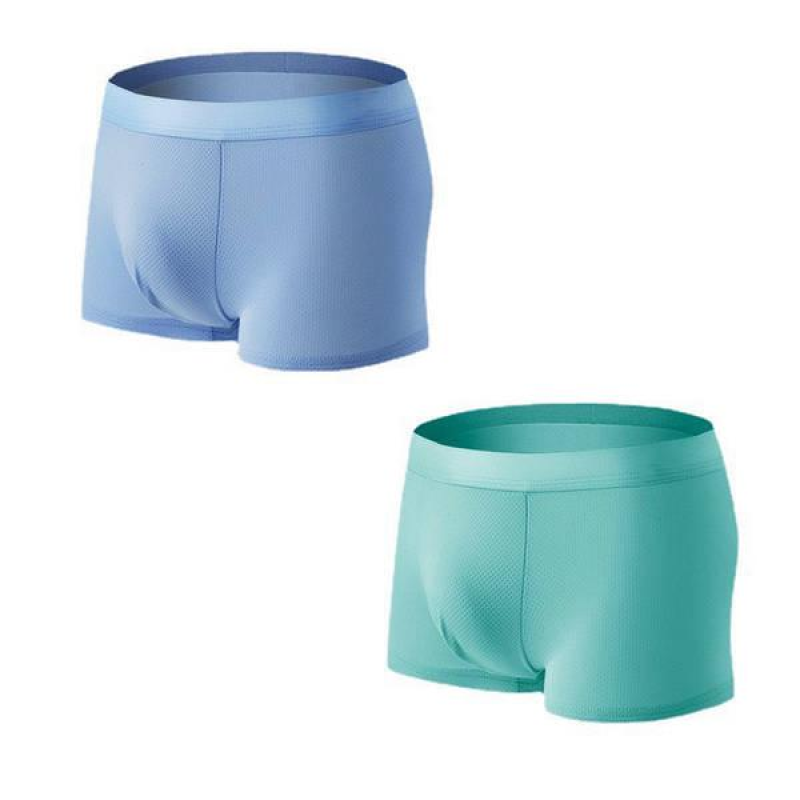 Труси-боксери із крижаного шовку, з перфорацією 