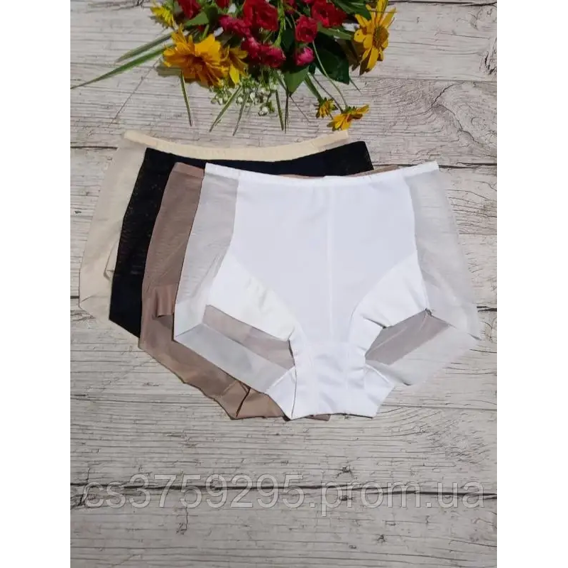 Трусики з мікрофібри з сіточкою 