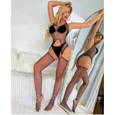 Комплект боді та чулки в сіточку