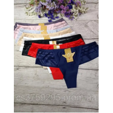 Стринги гладенькі в смужки середня посадка