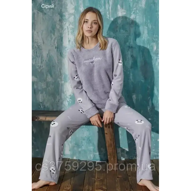 Домашній костюм теплий з флісу