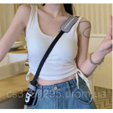 Майка з топом в середині на широких брителях з бавовни