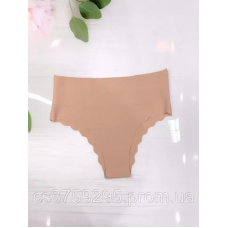 Бразиліани безшовні високі з подвійним поясом, корриктуючі та з лазерною хвилькою по низу