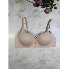 Бюстгалтер литий безшовний з переплітом між чашками  без пушапу