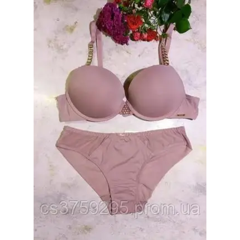 Комплект бюстгалтер та трусики Мокка