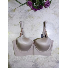 Бюстгалтер балконет шовковистий з невеликим корректором на кісточках
