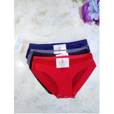 Трусики безшовні з вставками сіточки з мікрофібри