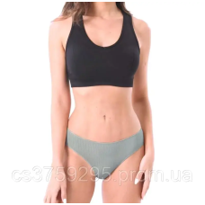 Трусики з тоненької бавовни в рубчик