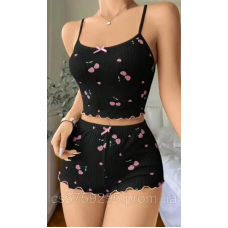 Домашній костюм в вишеньки 