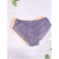 Трусики з мережива подвійні спереді 