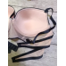 Бюстгальтер контрастний на пензликах без пушапу, м“який, формований