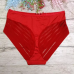 Трусики високі з шовк атласу в смужки ♥️