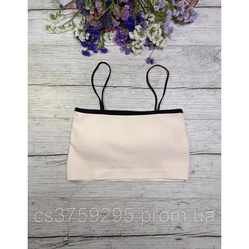 Топ - бандо з бавовни з з“ємними чашками